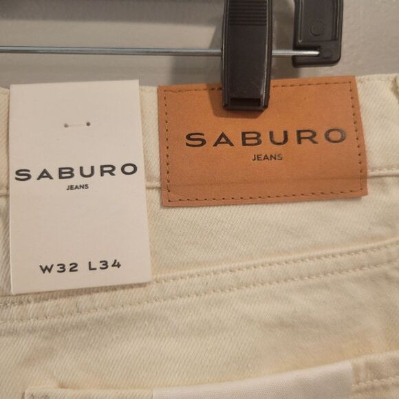 Saburo Jeans Men Slim Fit Straight Size W32 L34 - Picture 6 of 8